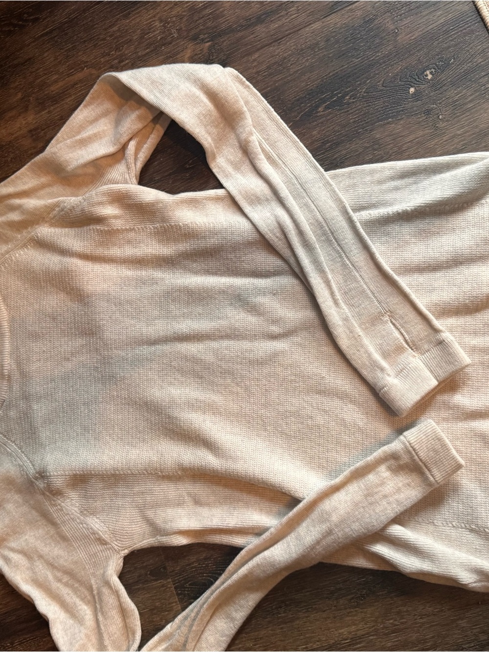 lululemon athletica Light Beige Cowl Neck Sweater